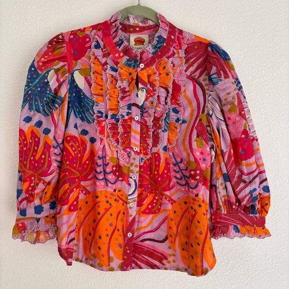 Farm Rio | Colorful Party Blouse - Picture 4 of 8